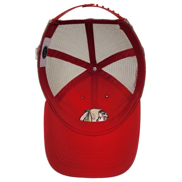 Chicago Blackhawks Hockey Hat Snapback Trucker Cap Jonathan Toews 19 Logo Red - Picture 5 of 7